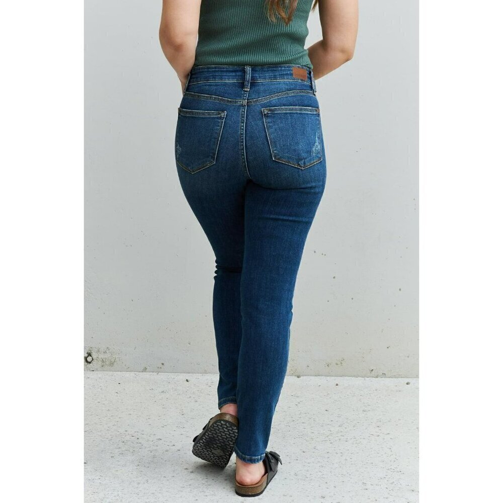 Judy Blue Aila Mid Rise Cropped Relaxed Fit Jeans 82251 18w - Picture 4 of 7
